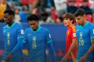 1平2负垫底出局！世青赛巴西0-1西班牙，曾5冠4亚但本届3战仅1分